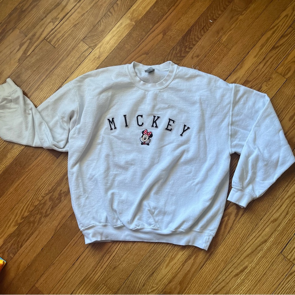 Mickey White Sweater
